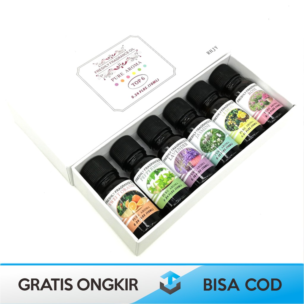 ESSENTIAL OIL AROMATHERAPY DIFFUSER HUMIDIFIER 6 PCS - MINYAK AROMATERAPI HUMI DIFUSER ORIGINAL