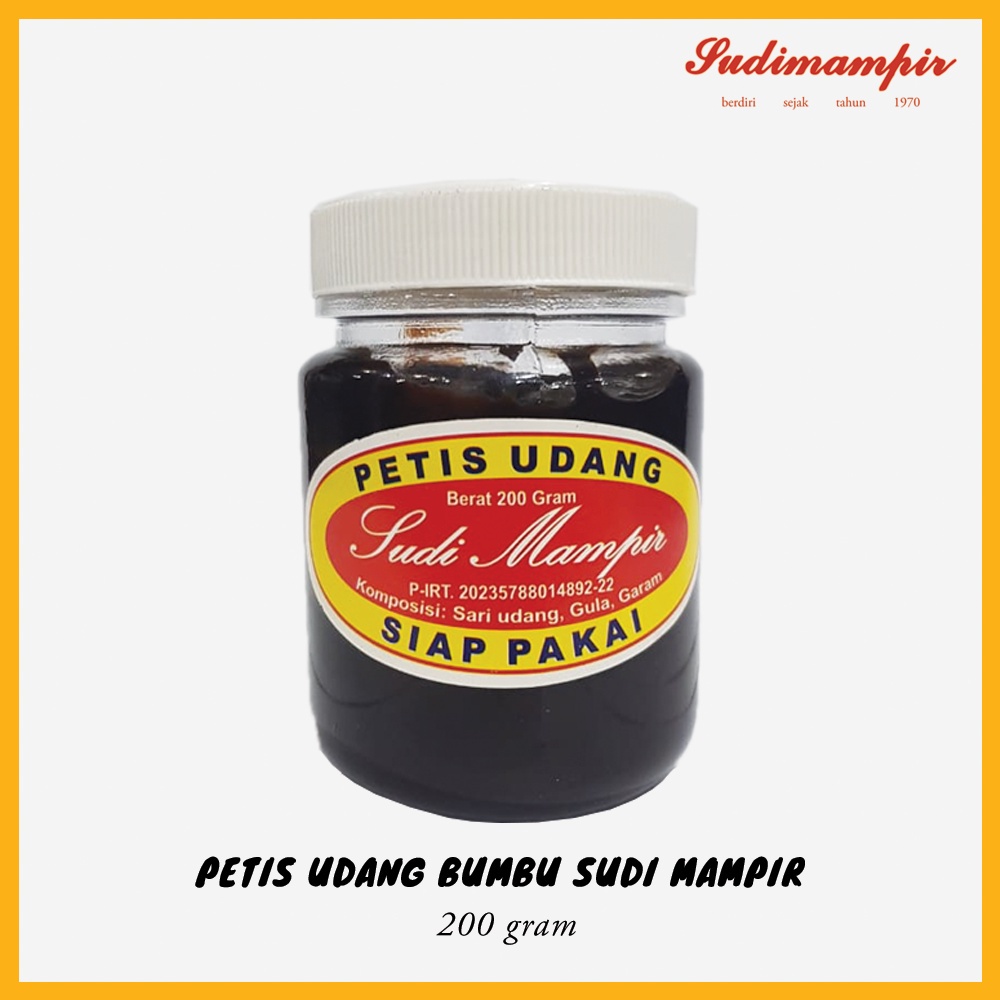 

Petis Udang Sidoarjo Matang Sudi Mampir (200 gram) - Oleh Oleh / Makanan Ringan Surabaya