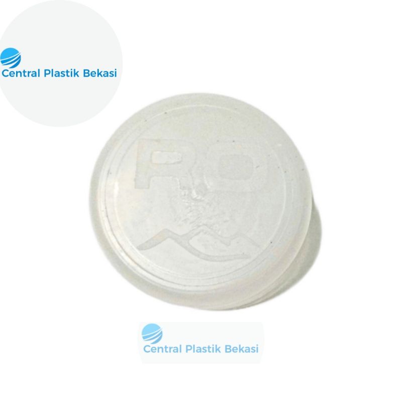 Tutup Galon Air Isi Ulang Embos RO Putih Transparant LDPE