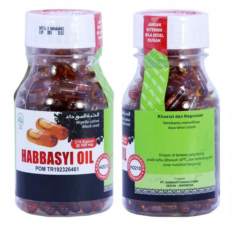

Habbasyi Oil Murni 210 Kapsul | Habbatussauda