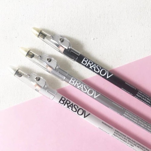 BRASOV Eyeliner Pencil 1.1 gr Halal Waterproof || BRASOV Pulpen Eyeliner Netto 2 ML Perfect Black Waterproof Liquid Eye Liner Pen XX-CT Hitam