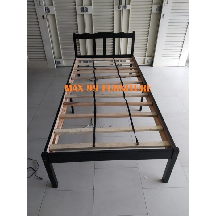 Ranjang / tempat tidur kayu minimalis uk 90 x 200