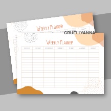

Weekly Monthly Planner Memopad - Kertas Catatan - Memo -Weekly Times