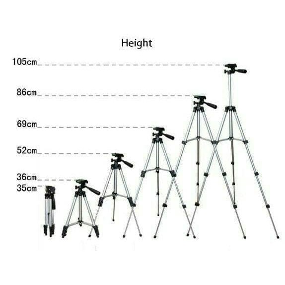 Tripod 3110 + Holder U Universal Hp Tripod Kamera Camera Tripod Action - Perak