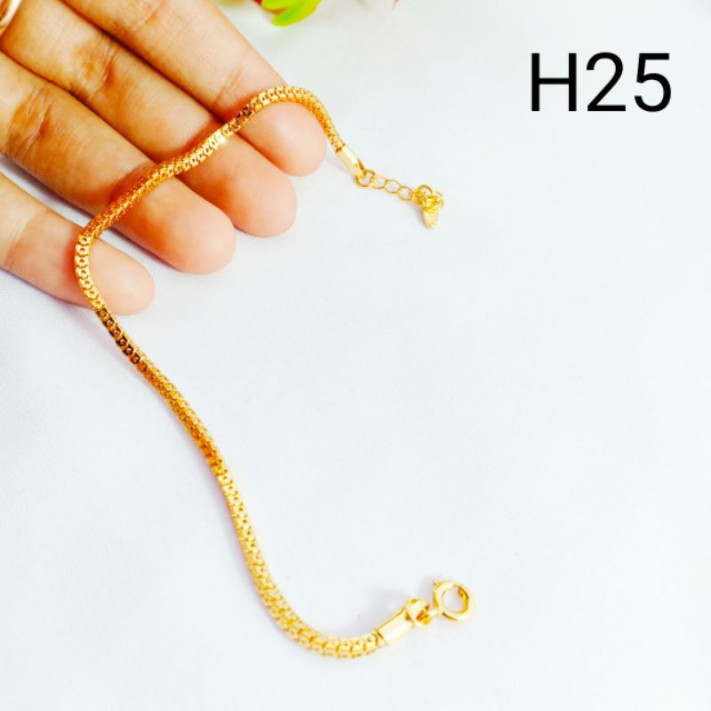 Gelang dewasa xuping berlapis emas 22-24k Kode H25