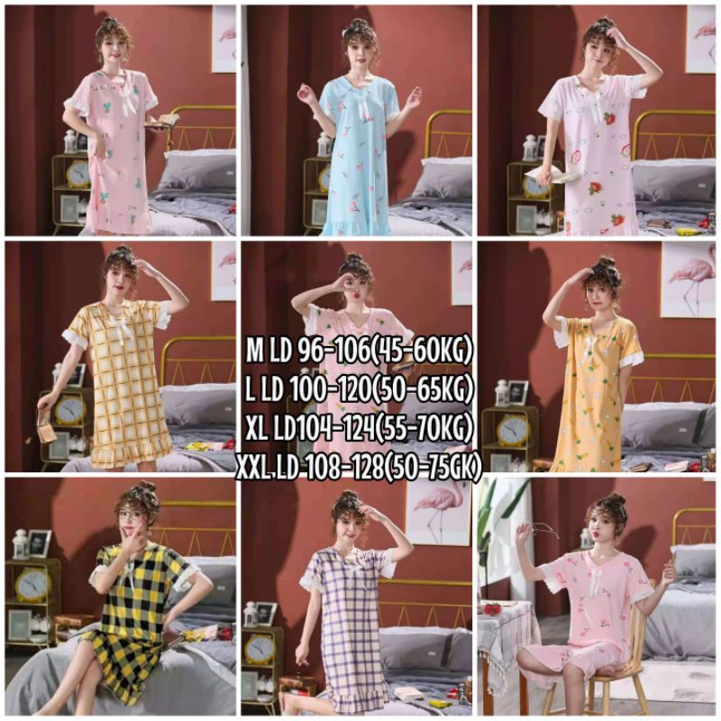 NEW Daster Wanita Import Murah | Daster Tidur wanita import C14-C1