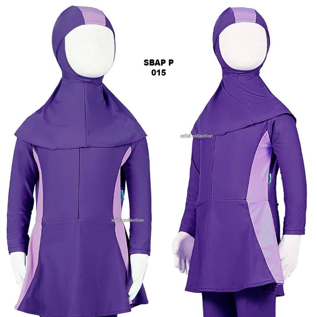 Baju Renang Muslimah Anak Perempuan Usia SD Modis Cewe Kids SBAP P SULBI