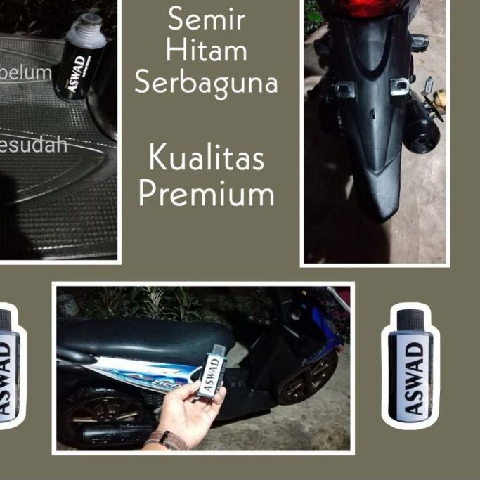 ➢ Aswad Semir Hitam Serbaguna |Ban Body Motor,Mobil | Sepatu Tas| Jaket Kulit| Dompet Kulit ♬