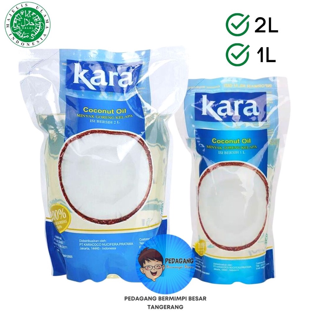 Jual KARA Coconut Cooking Oil 1L 2L / Minyak Goreng Kelapa 1 Liter 2