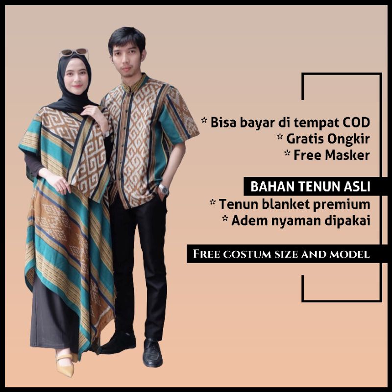 Baju tenun couple - baju tenun - couple tenun - tenun couple - dress - baju kondangan - baju prewedding - baju tenun troso