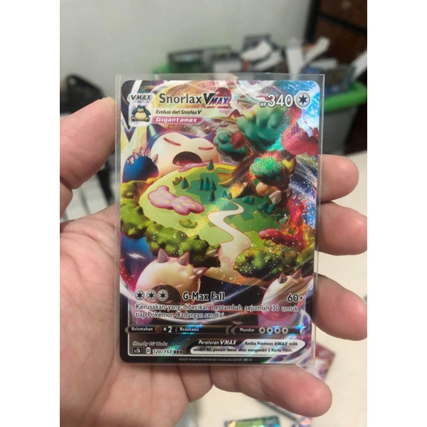 Promo Kartu Pokemon TCG Snorlax V Max RRR Pedang  Perisai V Las Charizard Berkualitas