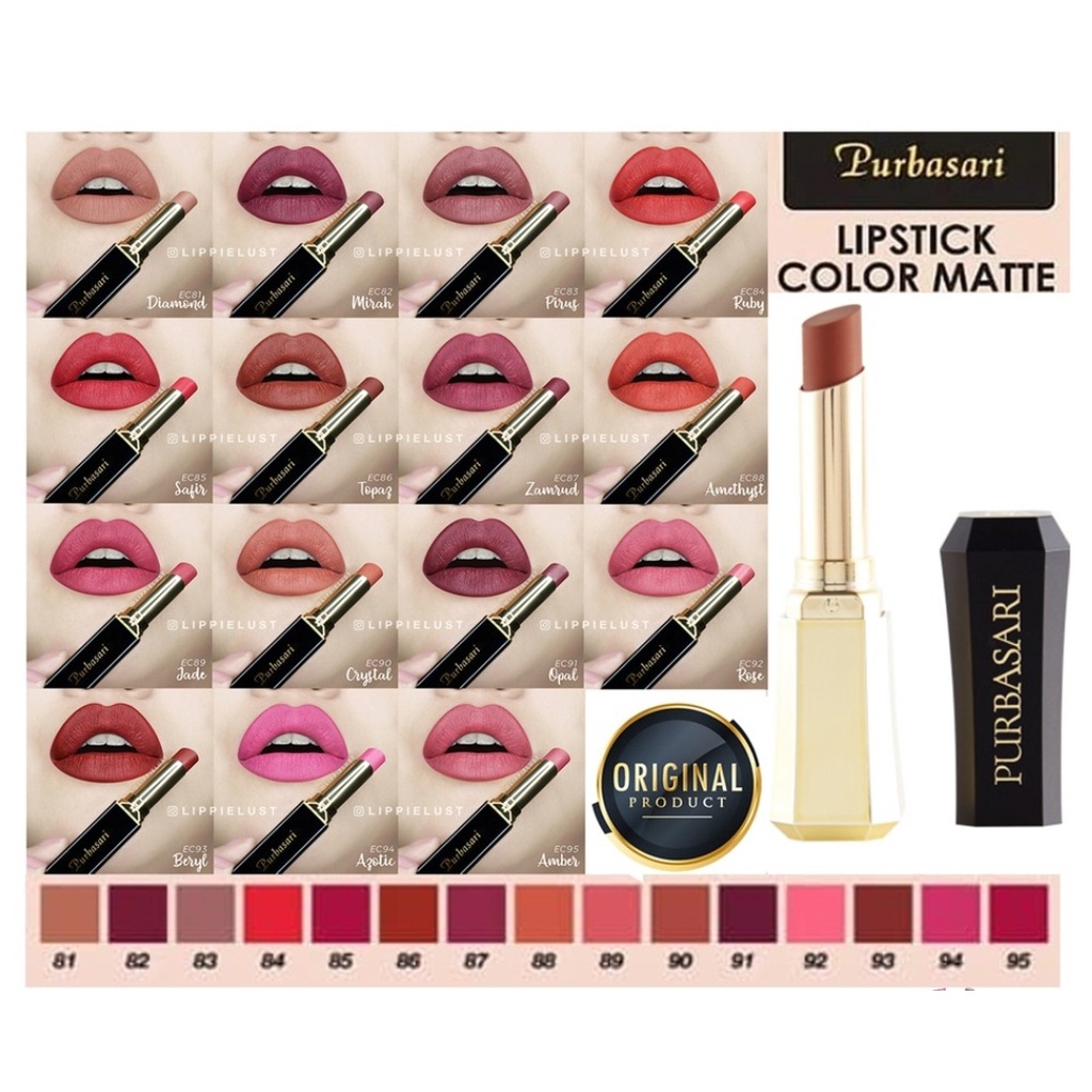 [Original 100%] Purbasari Lipstick Color Matte / Lipstik Mate / Colormatte Lipstick / Britney Matte 