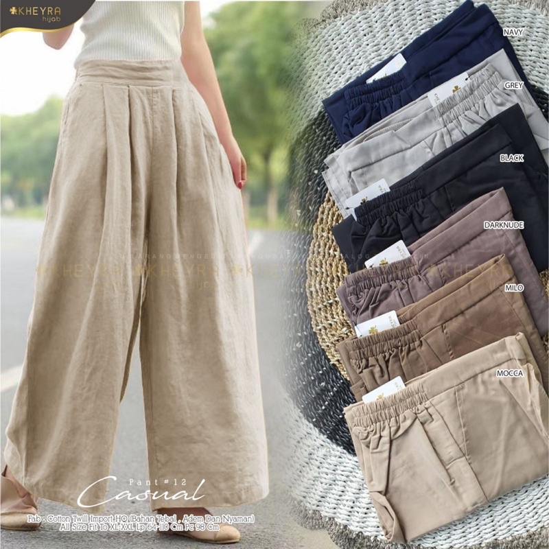 Celana Panjang Wanita / Casual Pants #12 By Kheyra Hijab
