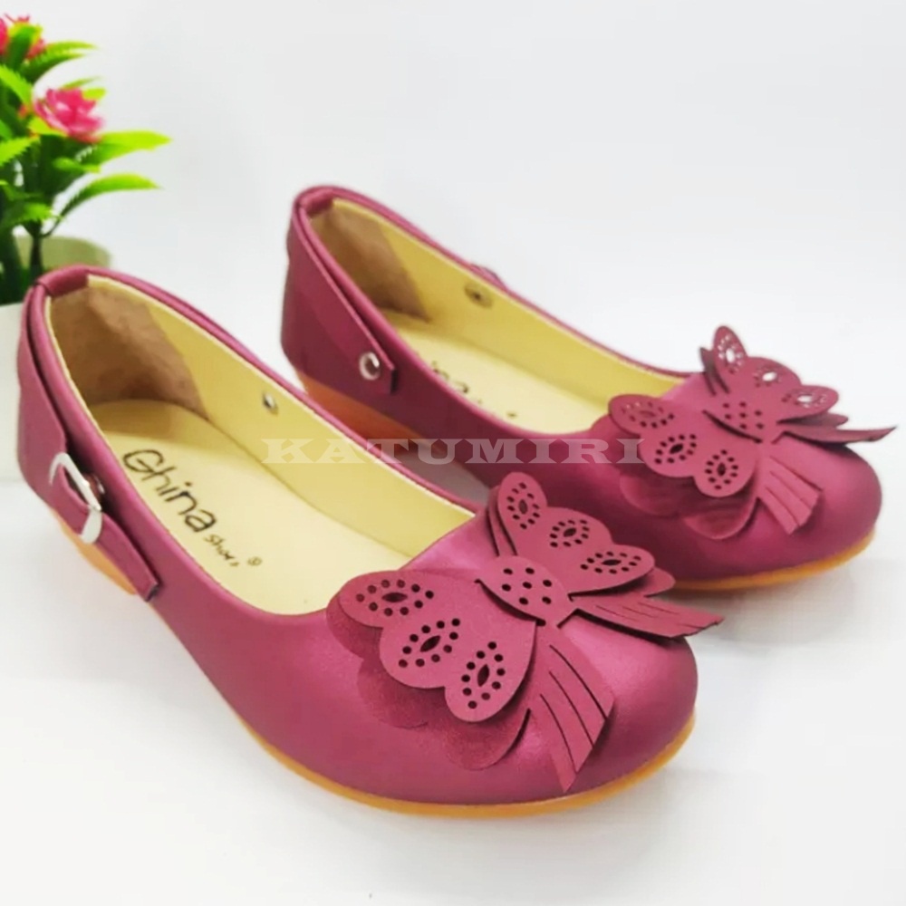 Sepatu anak perempuan princess flat balet pesta 1-6 tahun/SEPATU PESTA ANAK PEREMPUAN UKURAN 22 SAMP