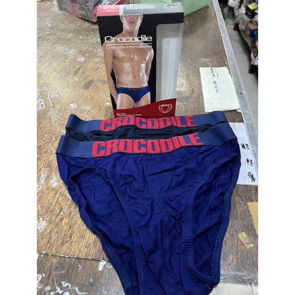 (2pcs) celana dalam pria crocodile merah original