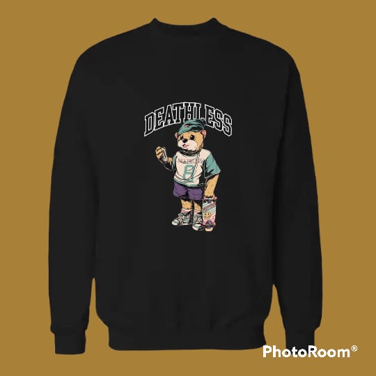 sweater crewneck/basic oversize wanita/pria murah deathless oversize M-XXL