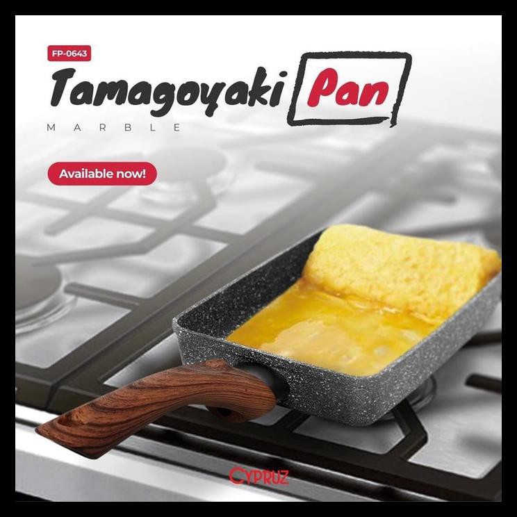 Promo Kitchen House Cyprus Omelette Pan Induksi Ceramic Marbel 13X18Cm Wajan