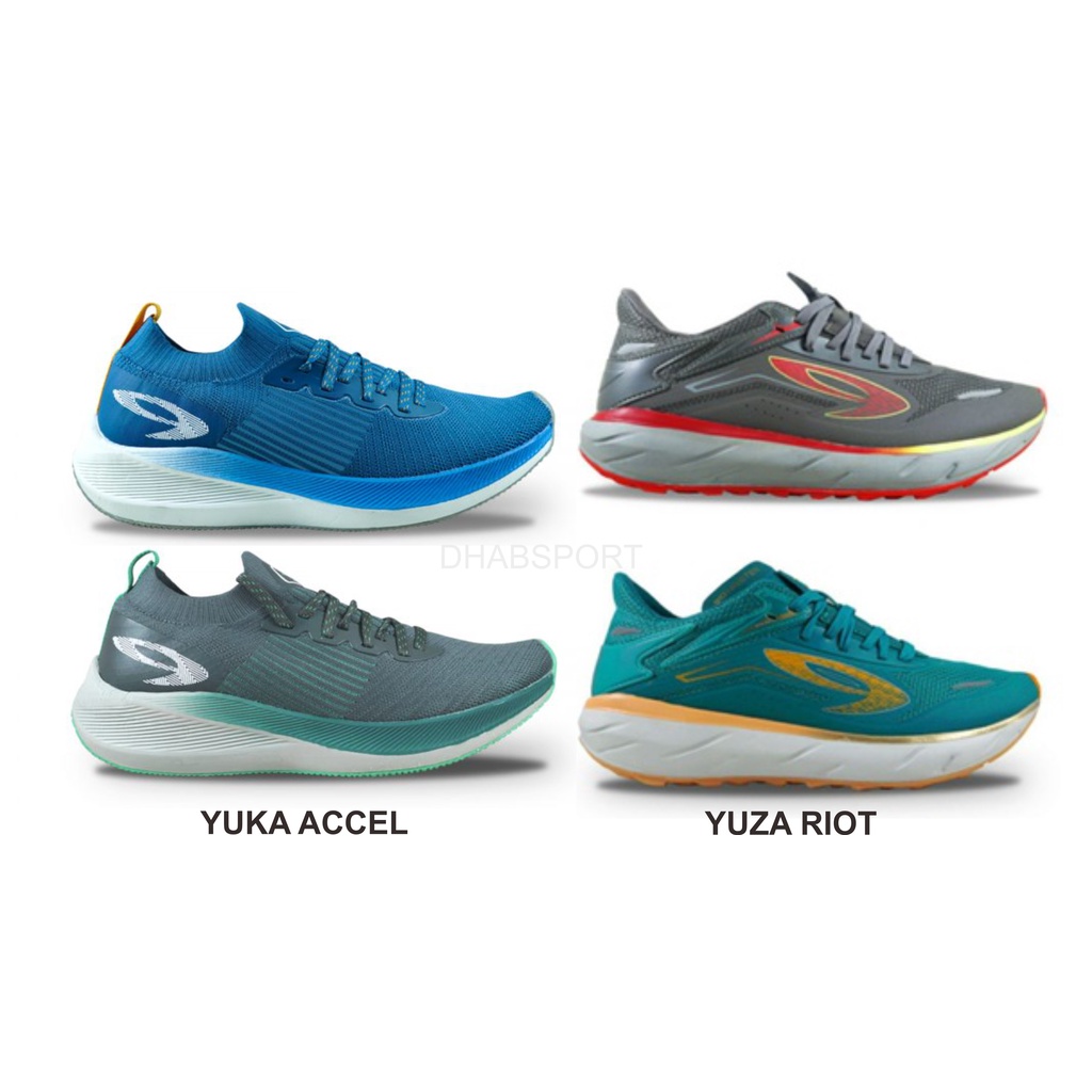 910 NINETEN Sepatu lari Yuka Accel Rapid dan Yuza Riot