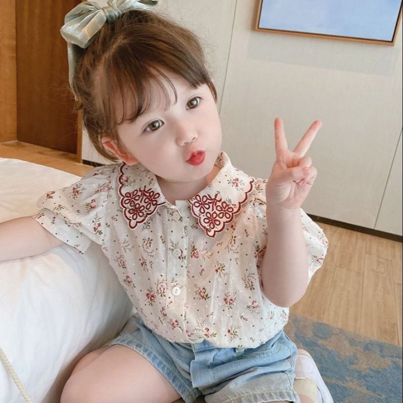 Setelan Anak Perempuan Flower Red Hot Pants