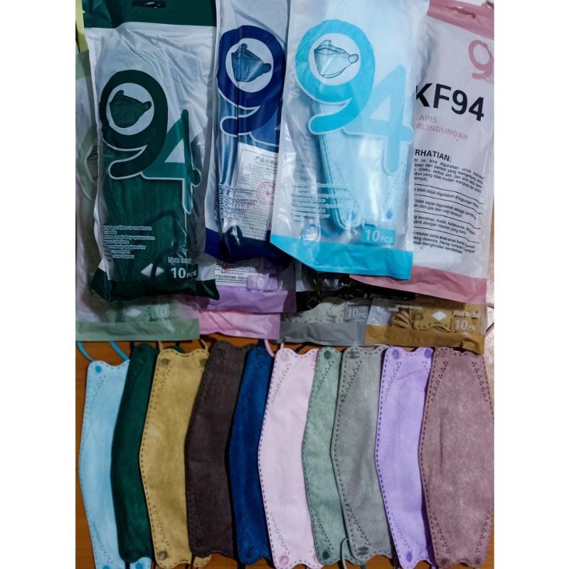 Masker kf 94 Isi 10pcs warna campur