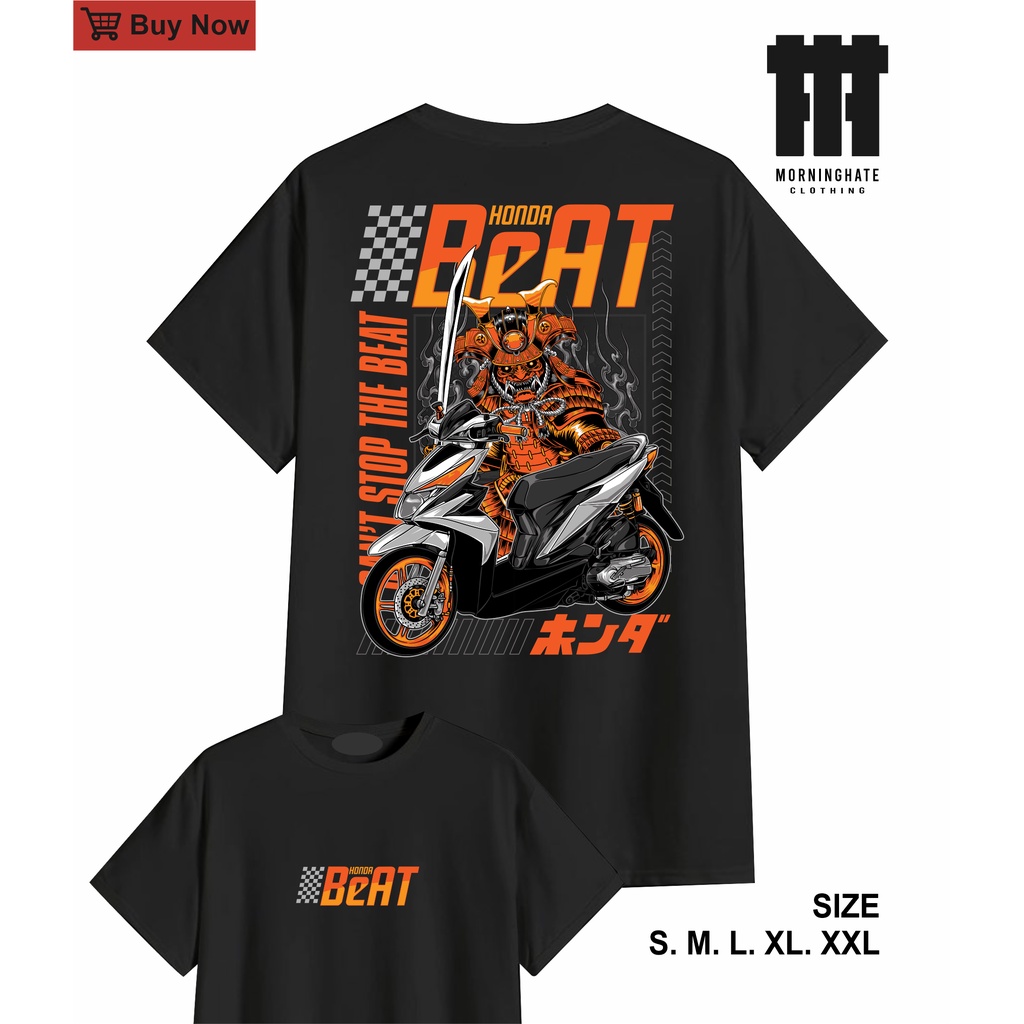 Baju Kaos OTOMOTIF HONDA BEAT CBS SAMURAI - MORNINGHATE