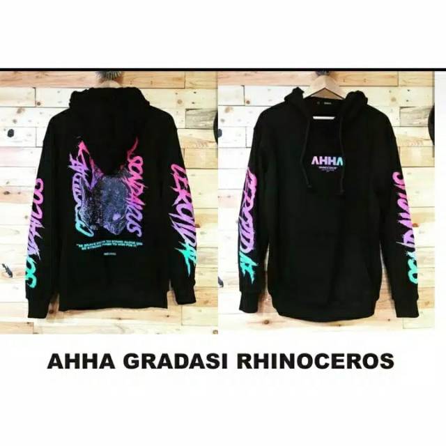 Jaket AHHA Hoodie Wayang / Raja Ampat / Gradasi / Barong Fleece Tebal