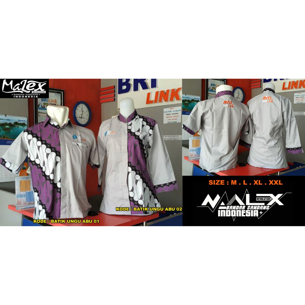 BATIK BRILINK KODE UNGU ABU