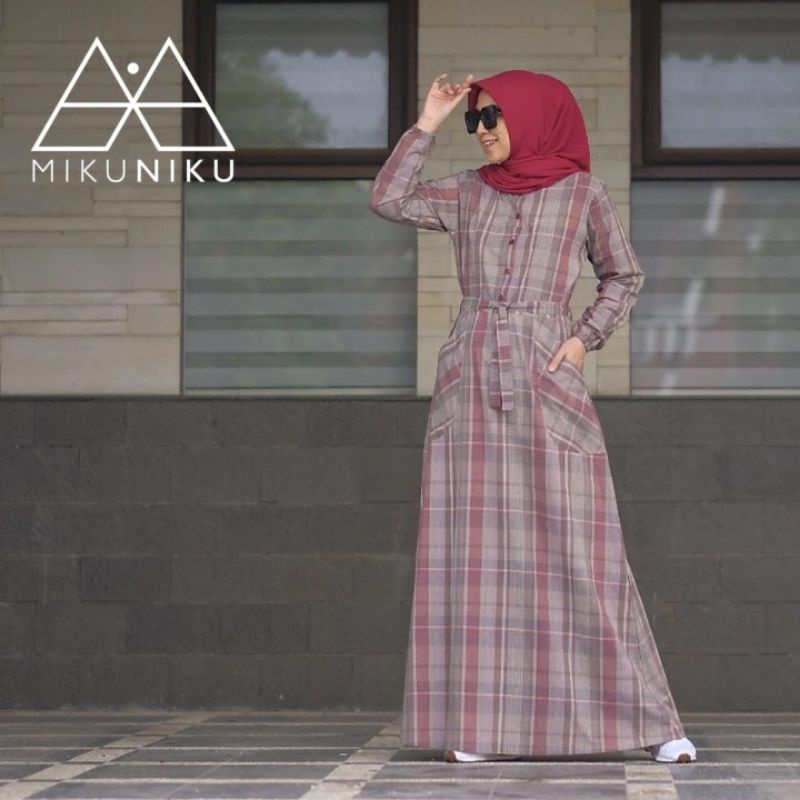 SYAKILA DRESS BY MIKUNIKU ORI||GAMIS ||CASUAL||OOTD||GAYAKUGAYAMU