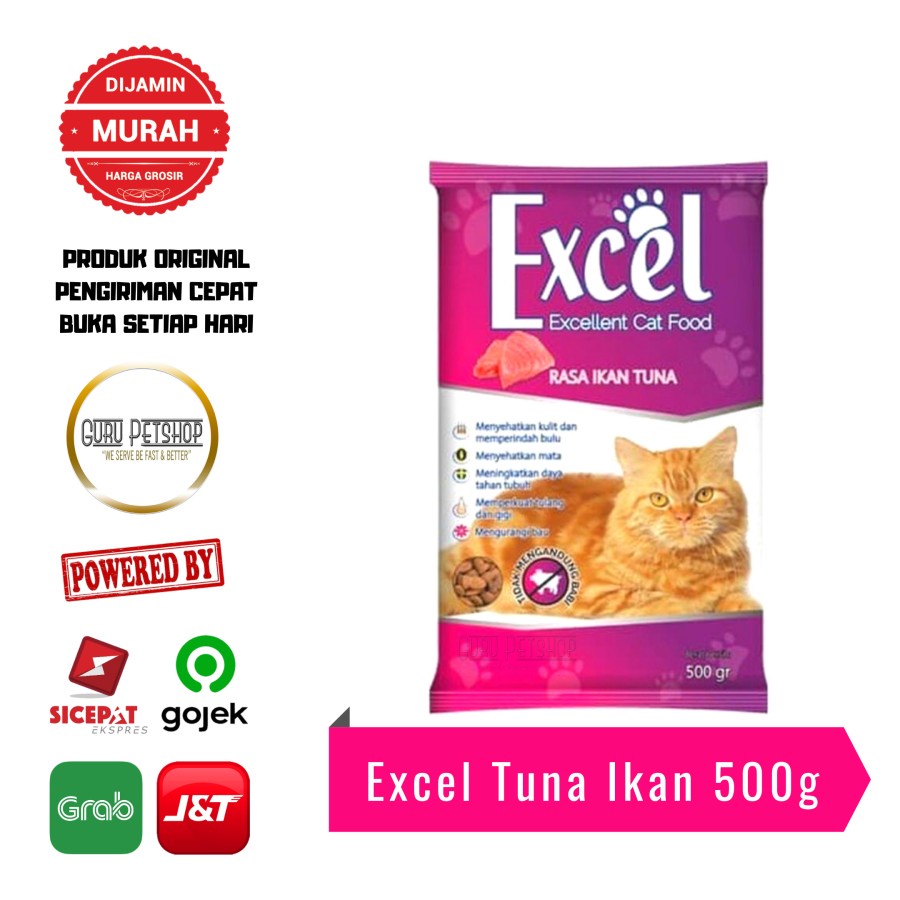 Makanan Kucing Excel Kitten Adult 500gr Freshpack Excel Cat Food