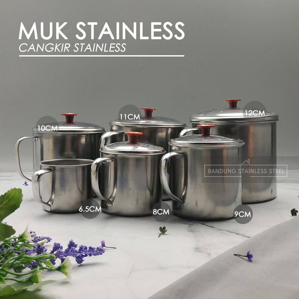 Muk Kopi Teh serbaguna murah 11 Cm / Muk Murah cangkir stainless