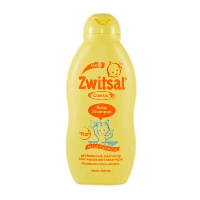 Zwitsal Baby Shampoo Classic Mild Formula Botol 200ml