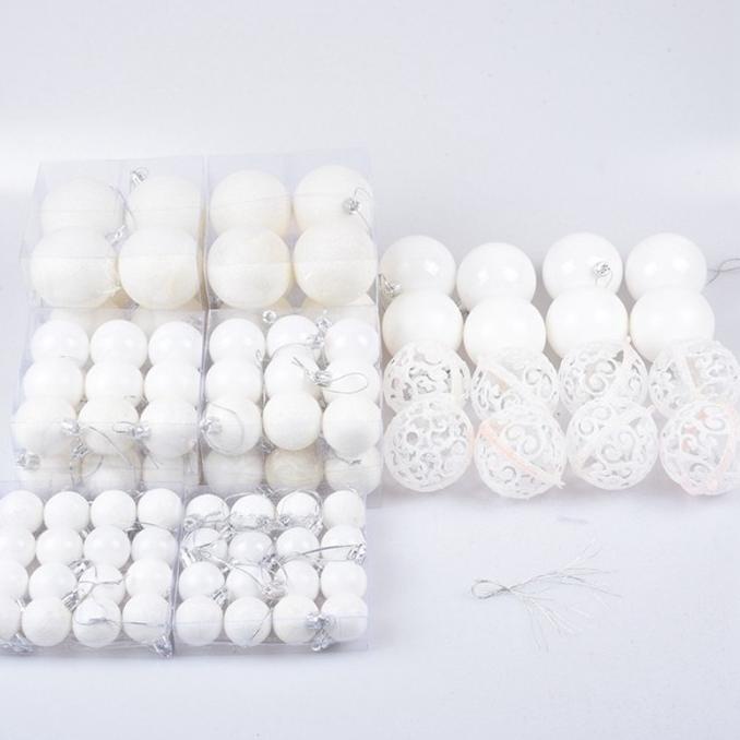 

100 Pcs Bola Warna Pink Untuk Dekorasi Pohon Natal Pn43625