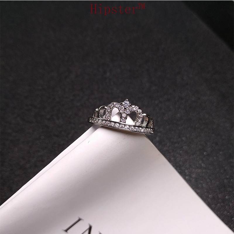 Minimalist Creative Design Personalized Diamond Crown Ring