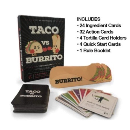 Board Game Taco VS Burrito Boardgame Permainan Kartu - BGTB001