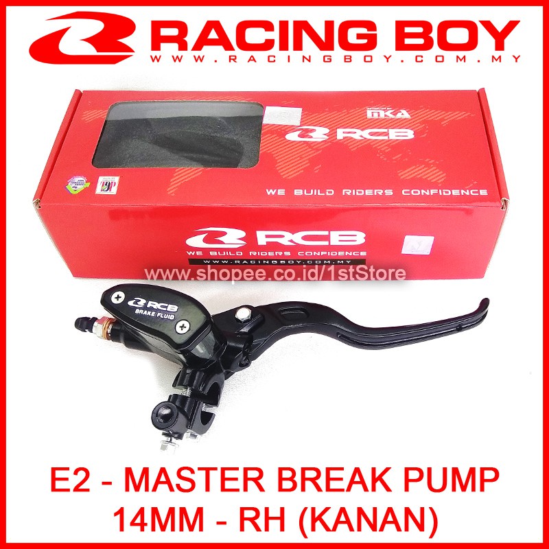 MASTER REM DEPAN RCB RACING BOY E2 14MM OVAL ORIGINAL PNP NINJA250 R25 MT25 CBR250 CB150R GSX