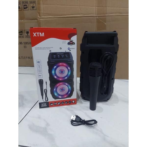 SPEAKER BLUETOOTH KARAOKE XTM 2010 FREE MIC