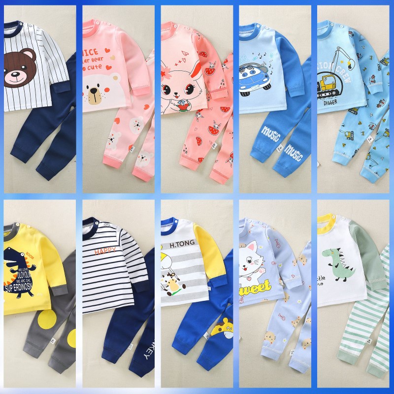 BABY STORE01 - BBB1 SETELAN ANAK 0-4 TAHUN SETELAN BAYI PANJANG PIYAMA BAYI BAJU PANJANG DAN CELANA PANJANG 1-10