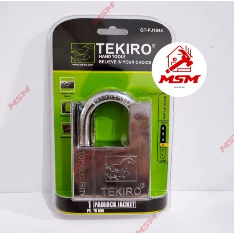 GEMBOK JAKET TEKIRO 70MM GEMBOK PAGAR ANTI MALING TEKIRO