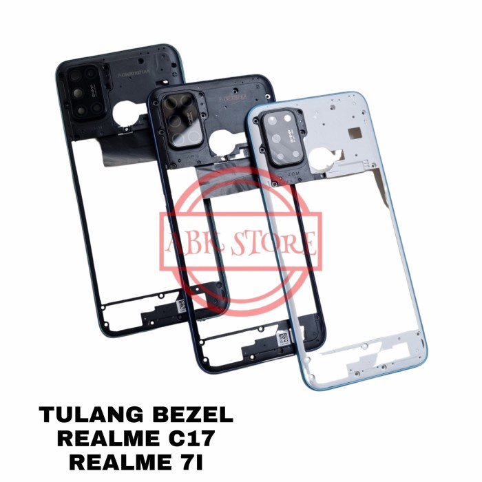 TULANG TENGAH BEZEL - RANGKA TUTUP MESIN REALME C17 | REALME 7I