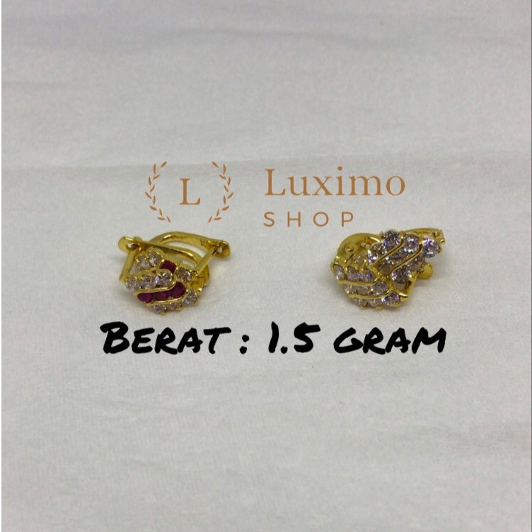 Anting Jepit Dewasa Emas Muda