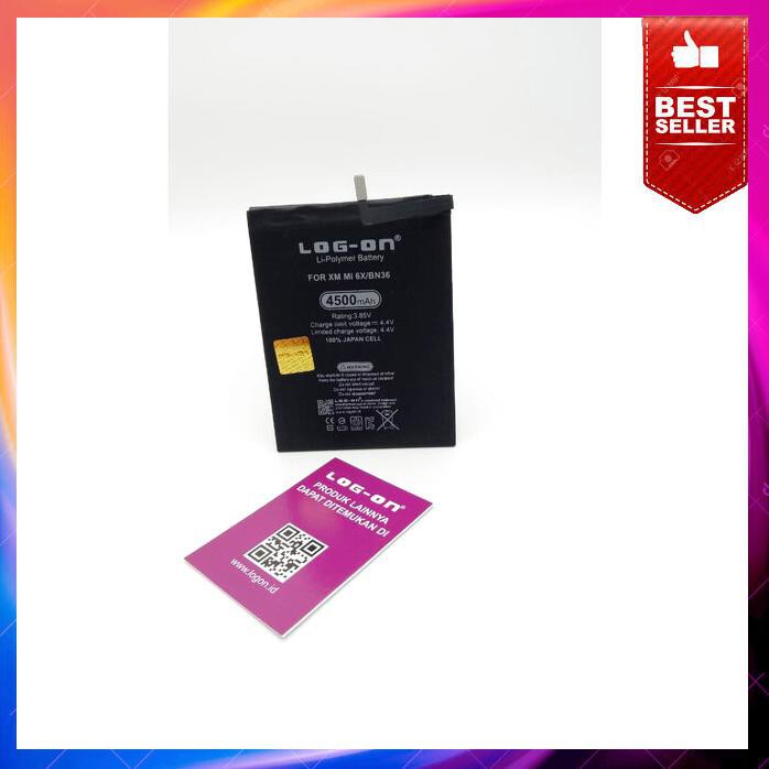 Acc Hp Baterai Xiaomi Mi 6X Bn36 4500Mah Double Power Log On