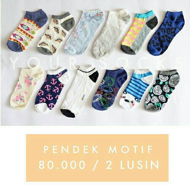  Kaos  Kaki  Pendek  Motif Shopee  Indonesia
