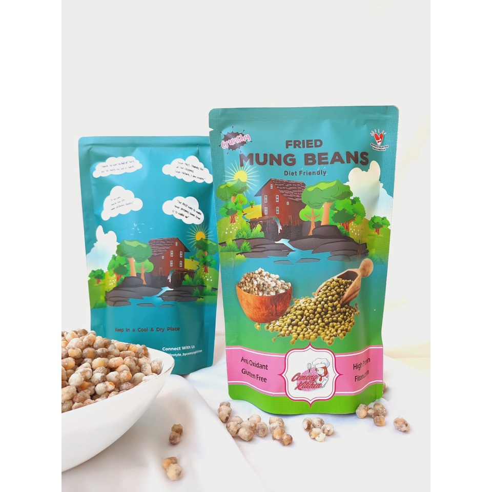 

READY CIKARANG 28 DEC 2024 - FRIED MUNG BEANS DIET FRIENDLY GLUTEN FREE NO MSG ANTI OXIDANT CEMILAN KULINER ENAK CEMONG KITCHEN