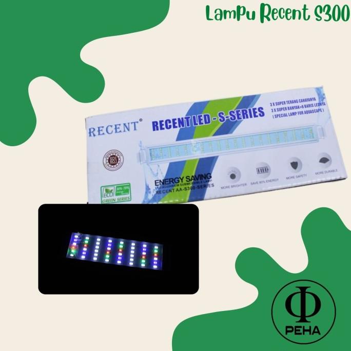 favorit] Lampu Gantung Akuarium Recent Lampu LED Aquarium Seri S 3mode +adaptor