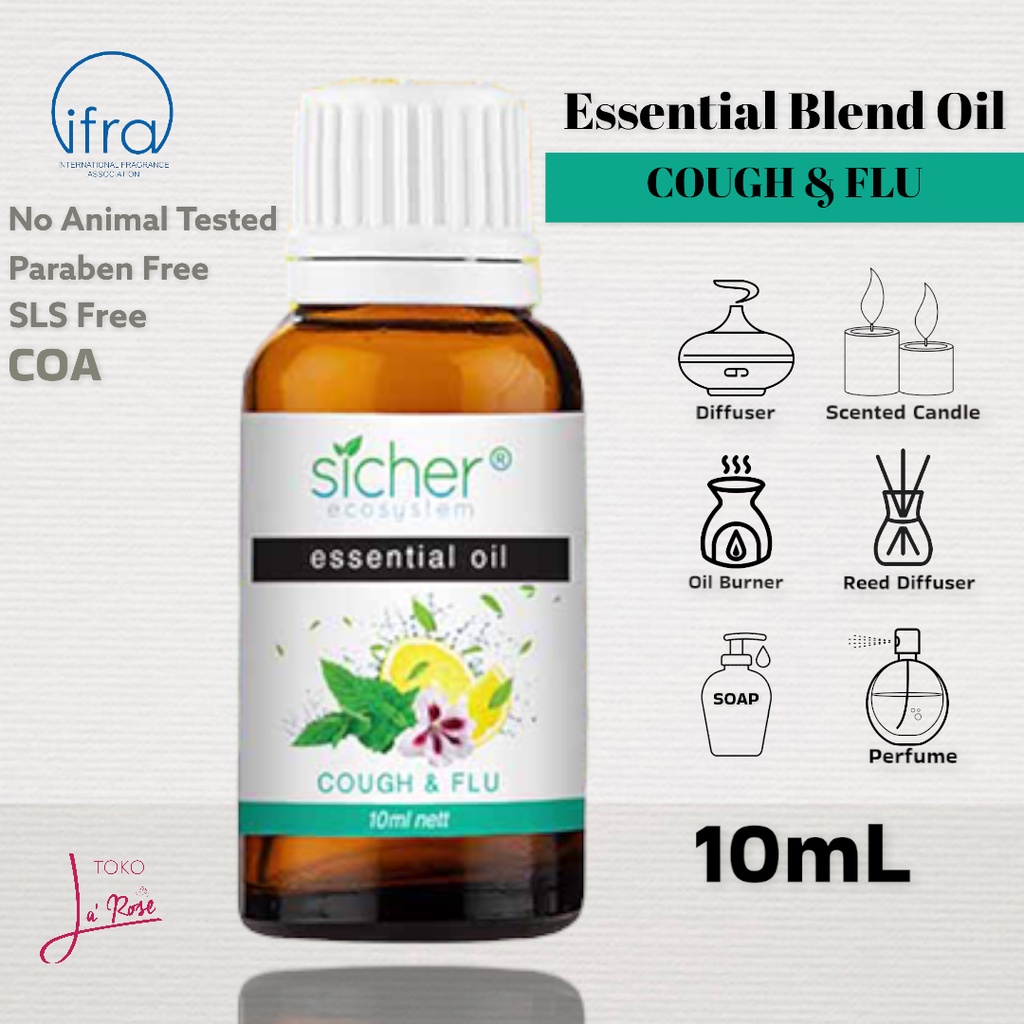 Cough Flu Aromatherapy Sicher Essential Oil Pewangi Ruangan Aromaterapi Batuk Pilek Diffuser Humidifier 10ml