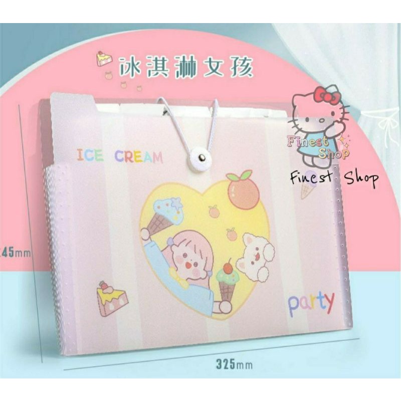 Document Organizer Kuromi Cinnamoroll Map Folder Sanrio Melody Tempat Penyimpanan Berkas Dokumen Pochacco Kertas File Ujian Box Plastik Waterproof Anti Air