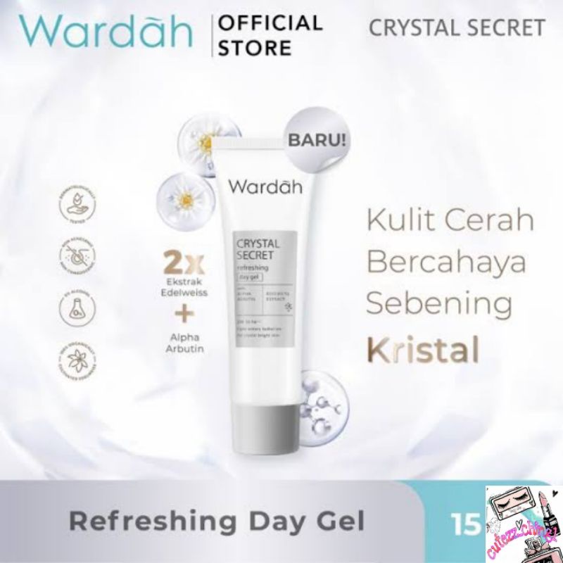 ☃Cutezz_Ching1☃Wardah Crystal Secret Refreshing Day Gel 15ml