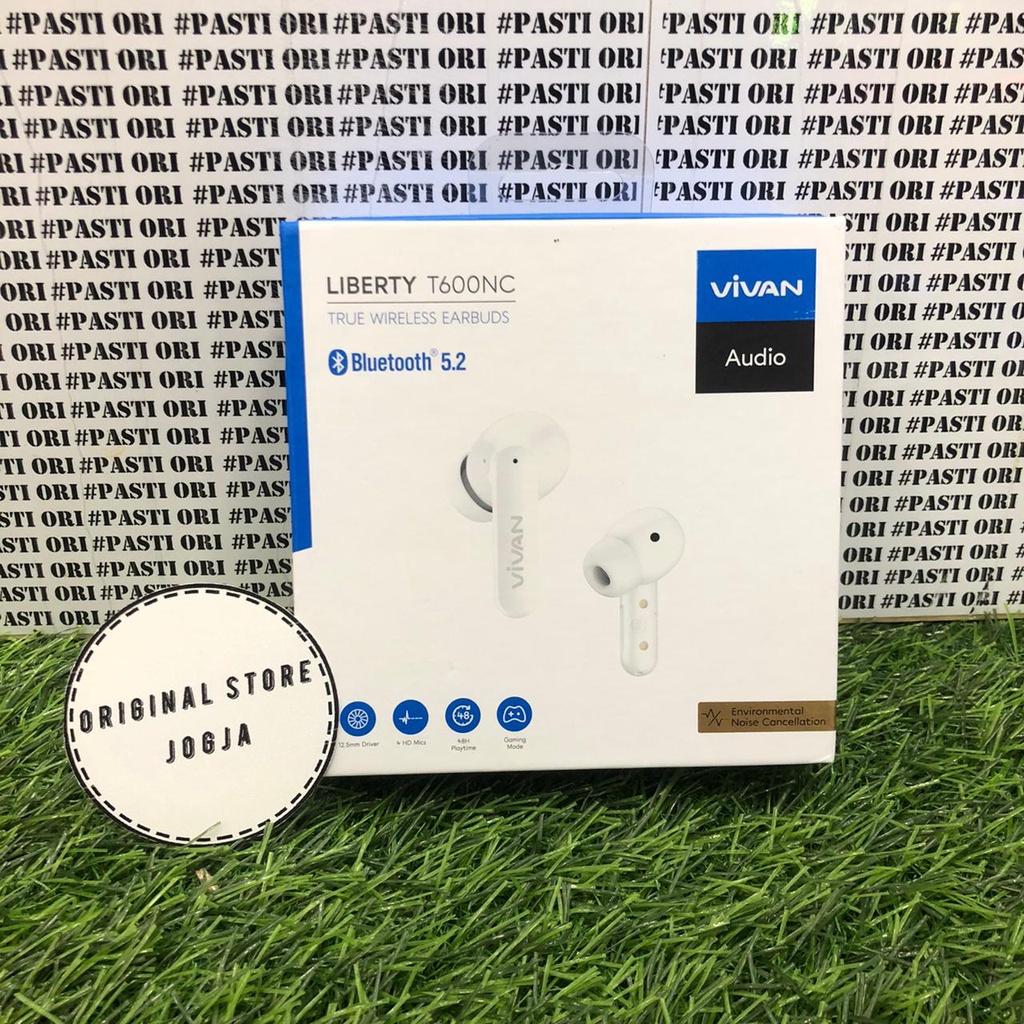 TWS Vivan T600NC Bluetooth 5.2 Waterproof IPX7 Original