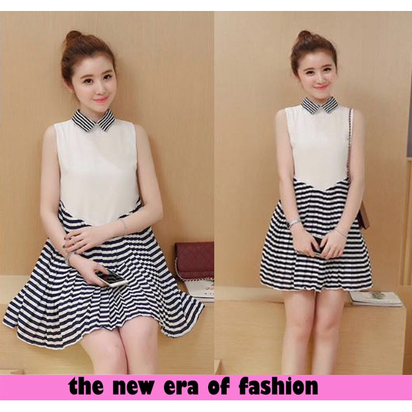 [d1053 dress viony CR] dress wanita bebiteri putih