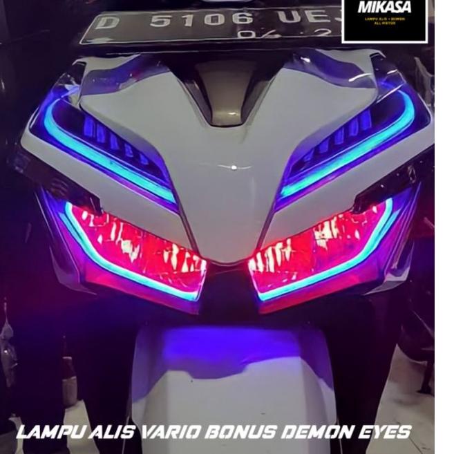 Terbaik.. SEPAKET LED ALIS VARIO 125 150  & DEMON EYES BERKUALITAS